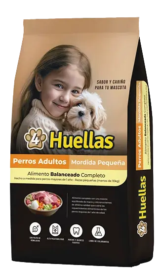 4 Huellas Perro Adulto Chico 20 kg