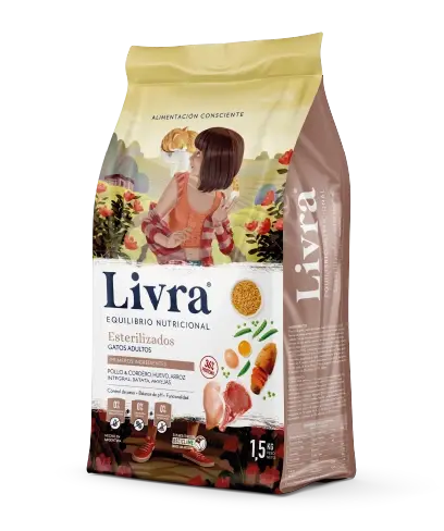 Livra Gatos Adultos Esterilizado 1,5 kg