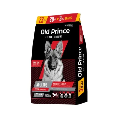 Old Prince Equilibrium Adulto Mordida Mediana y Grande 3 kg